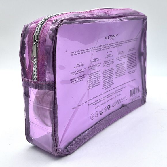 Alchemy Living Sweet Jasmine Gift Set Reusable Bag Body Oil, Wash, Lotion Candle - Picture 2 of 5